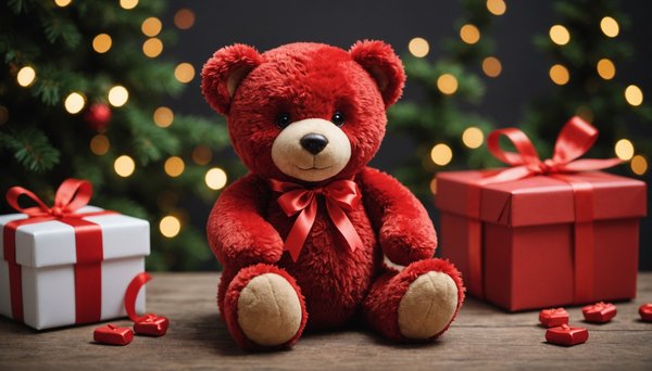 L'ourson en rose rouge : un cadeau pour tous les amoureux